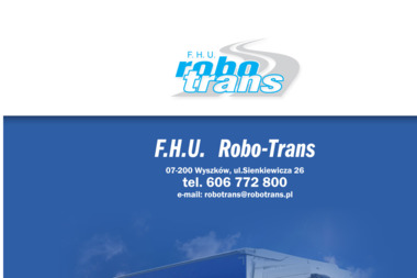 FHU Robo-Trans - Firma Transportowa Wyszków