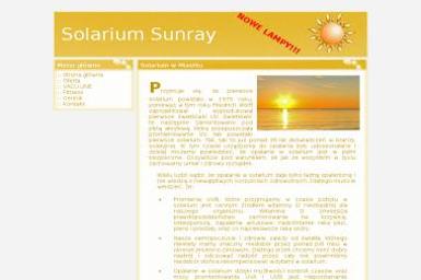 Solarium Sunray. Solarium stojące, solarium łóżko - Dietetyk Miastko