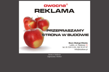 Agencja Reklamowa Owocna Reklama. Hubert Godula - Firma Reklamowa Lublin