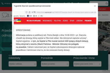 Lekarz Politowski Jarosław - Szpital Specjalistyczny w Pile im. Stanisława Staszica - Oddział - Badania Ginekologiczne Piła