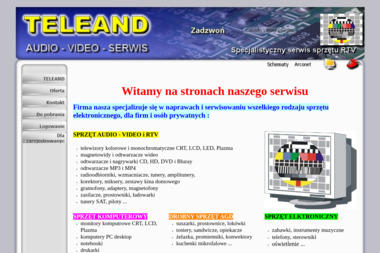 Serwis RTV. TELEAND Audio-Video-Serwis - Naprawa Sprzętu AGD Gorzów Wielkopolski
