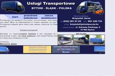 Krzysztof Jaroń Usługi Transportowe - Przeprowadzki Bytom