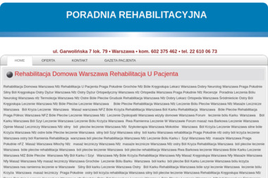 Poradnia Rehabilitacyjna - Rehabilitacja Kręgosłupa Warszawa