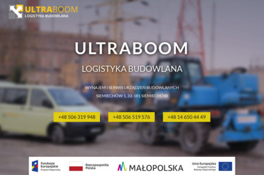 Ultra Boom Logistyka Budowlana - Wypożyczalnia Rusztowań Siemiechów