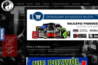 Underground Siłownia Fitness - Trener personalny Świebodzin