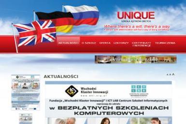 1 Unique Szkoła Języków Obcych Małgorzata Bełcik 2 Biuro Rachunkowe Małgorzata Bełcik - Nauczyciele angielskiego Opole Lubelskie