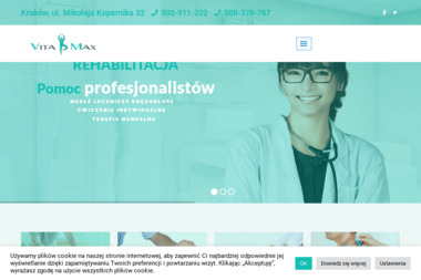 Gabinet Rehabilitacji i Terapii Manualnej Vita Max. Krzysztof Wójcik - Rehabilitacja Kraków