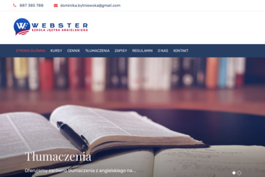 Webster Usługi Językowe Dominika Lubomirska - Lekcje Angielskiego Bielsko-Biała