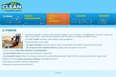 All Clean Aleksandra Jura. Firma Sprzątająca - Pranie Tapicerki Żywiec