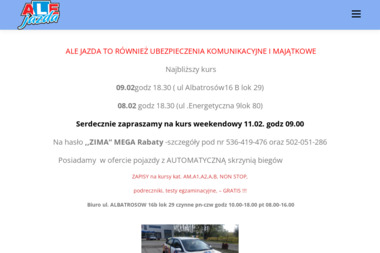 ALE Jazda - Kurs Na Prawo Jazdy Piaseczno
