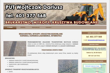 PRZEDSIĘBIORSTWO USŁUGOWO TRANSPORTOWE Wojtczak Dariusz - Firma Brukarska Warta