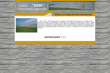 Produkcja i sprzedaż ogrodzeń betonowych Z.P.H. "DIM" - Skład budowlany Białopole