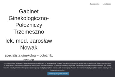 Ginekolog Położnik Jarosław Nowak - Ginekologia Trzemeszno
