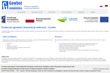 "BERGSIDE" / "GOWBET" - Ogrodzenia betonowe Deszczno