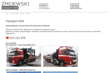Żmijewski Transport HDS - Wynajem Dźwigów Bydgoszcz