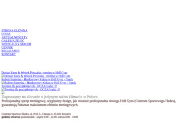 Hell Gym - Centrum Sportowe Hades - Trener Personalny Rzesz&oacute;w