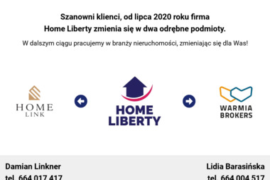Home Liberty Kancelaria Obrotu Nieruchomościami - Nieruchomości Olsztyn