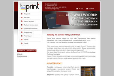 KM PRINT - Projekt Papieru Firmowego Bielsko-Biała