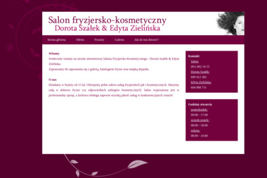 Salon fryzjersko-kosmetyczny - Dorota Szałek & Edyta Zielińska - Kosmetyczka Łęczna