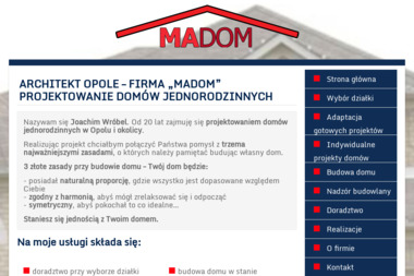 „Madom” Joachim Wróbel - Kierownik budowy Luboszyce