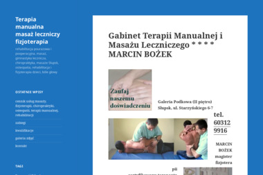 Gabinet Terapii Manualnej i Masażu Leczniczego - Rehabilitacja Kręgosłupa Słupsk