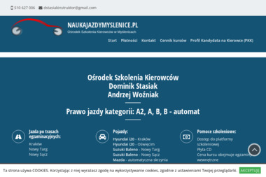 Ośrodek Szkolenia Kierowców Dominik Stasiak Andrzej Woźniak - Szkoła Nauki Jazdy Myślenice