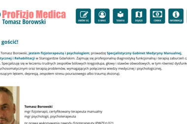 Specjalistyczny Gabinet Medycyny Manualnej i Rehabilitacji - Rehabilitacja Kręgosłupa Starogard Gdański