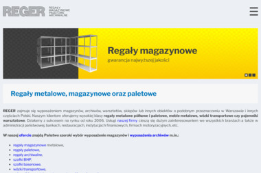 REGER - Regały Paletowe Przepływowe Warszawa