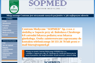 Centrum Medyczne "SOPMED" - Rehabilitacja Kręgosłupa Sopot