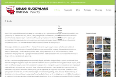 Usługi Budowlane WES-BUD - Betonowy Podjazd Tarnowiec