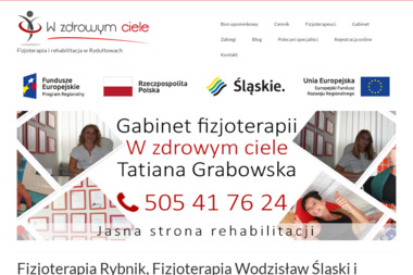 Gabinet Fizjoterapii w Zdrowym Ciele Tatiana Grabowska - Masaże Rehabilitacyjne Rydułtowy