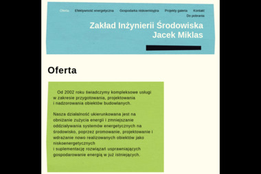 Miklas Jacek Zakład Inżynierii Środowiska - Tynkarz Inowrocław