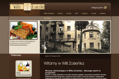 Willa Zosieńka Wczasy Zdrowotne Odchudzające i Rekreacyjne - Dietetyk Żegiestów