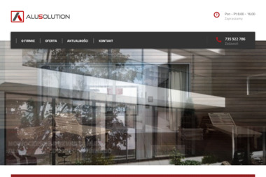 Alusolution - Okna i Drzwi Aluminiowe - Producent Okien PCV Międzyrzecze Górne