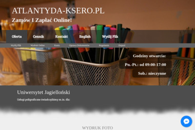 Ksero i druk ATLANTYDA - Laminowanie Kraków