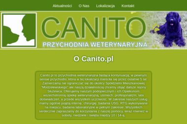 Przychodnia Weterynaryjna Canito. Weterynarz, lekarz weterynarii - Usługi Weterynaryjne Warszawa