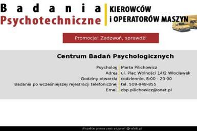Centrum Badań Psychologicznych - Psycholog Włocławek