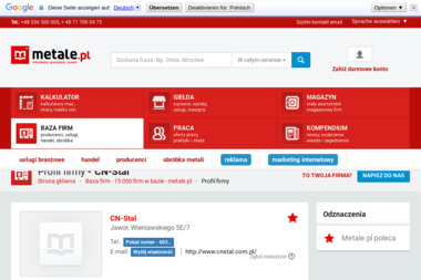 CN-Stal - Usługi Spawalnicze Jawor