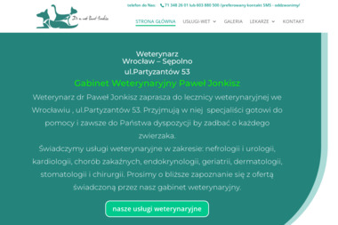Gabinet Weterynaryjny Paweł Jonkisz - Weterynarz Wrocław