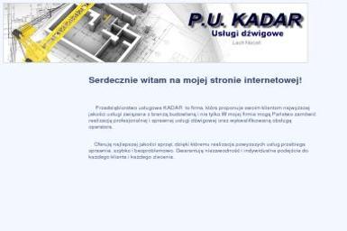 P u Kadar Lech Nocoń Usługi Dźwigowe - Maszyny budowlane Ełk