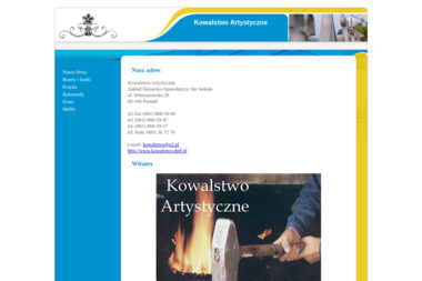 Jan Jaskuła Kowalstwo Artystyczne Zakład Ślusarsko Spawalniczy - Transport Dostawczy Poznań