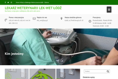 Wardęszkiewicz Jarosław. Przychodnia dla zwierząt - Usługi Weterynaryjne Ł&oacute;dź