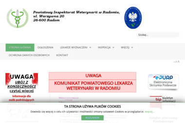 Powiatowy Inspektorat Weterynarii w Radomiu - Usługi Weterynaryjne Radom