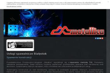 PPU Metallica-Spawanie Metodą Tig. Balustrady nierdzewne, schody - Schody metalowe Białystok