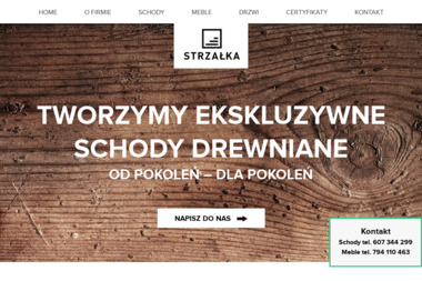 Firma Strzałka Projektant i Wykonawca Drewnianych Schodów Bogdan Strzałka - Schody Drewniane Czyżowice