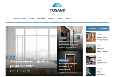 Przedsiębiorstwo Produkcyjno-Handlowo-Usługowe TOSAND II S.C. - Producent Okien Aluminiowych Jasło