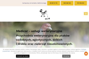 Usługi Weterynaryjne Medicor Elżbieta Moniuszko - Weterynarz Białystok