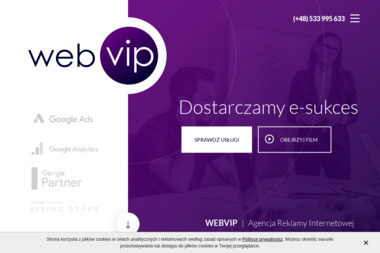 webVIP. Agencja reklamy internetowej, linki sponsorowane - Pozycjonowanie Stron w Google Poznań