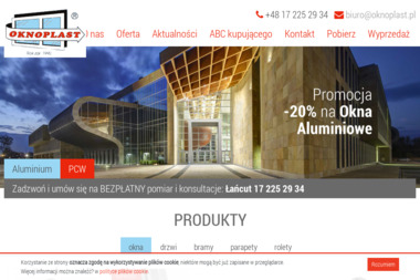 Oknoplast - Fachowa Sprzedaż Okien Aluminiowych Łańcut