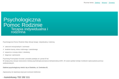 Psychologiczna Pomoc Rodzinie Więź Przemysław Gorzelak - Psycholog Osielsko